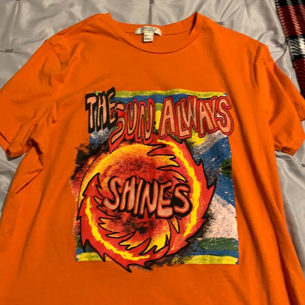 Orange Forever 21 graphic t shirt